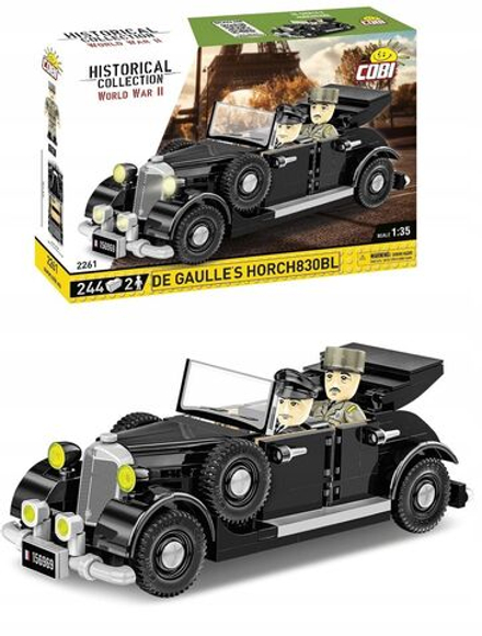 Конструктор пластиковый Cobi HC WWII De Gaulle's 1936 Horch830BL - Автомобиль времен Второй мировой войны- 244эл. - Коби 2261