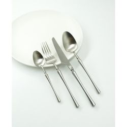 Ложка чайная 15 см матовое серебро PVD 1920-Silvery P.L. [12]