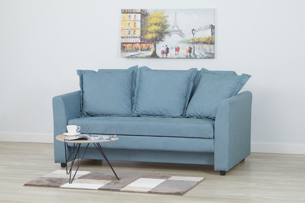 Диван-кровать из массива бруса "Имола" (изумрудный Twist Emerald), ЕММ