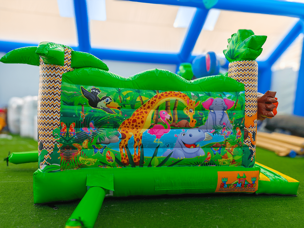 Коммерческий надувной батут «Чудо-сафари» 3,5*3,5*2,6 м