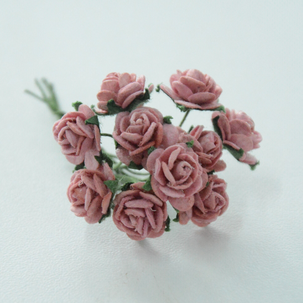 Роза открытая мини 1 см на ножке