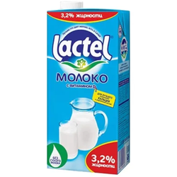 Молоко Lactel 3.2% 1 л т/п