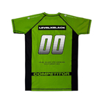 Рашгард Level x Black COMPETITOR зелёный