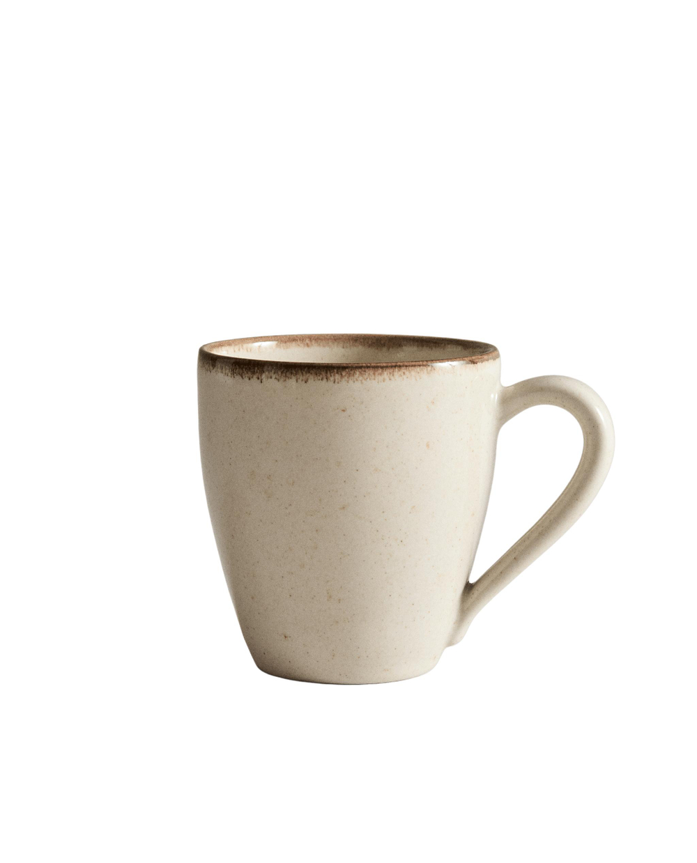Zara Home чашка из каменной керамики, цвет бежевый, 13 см