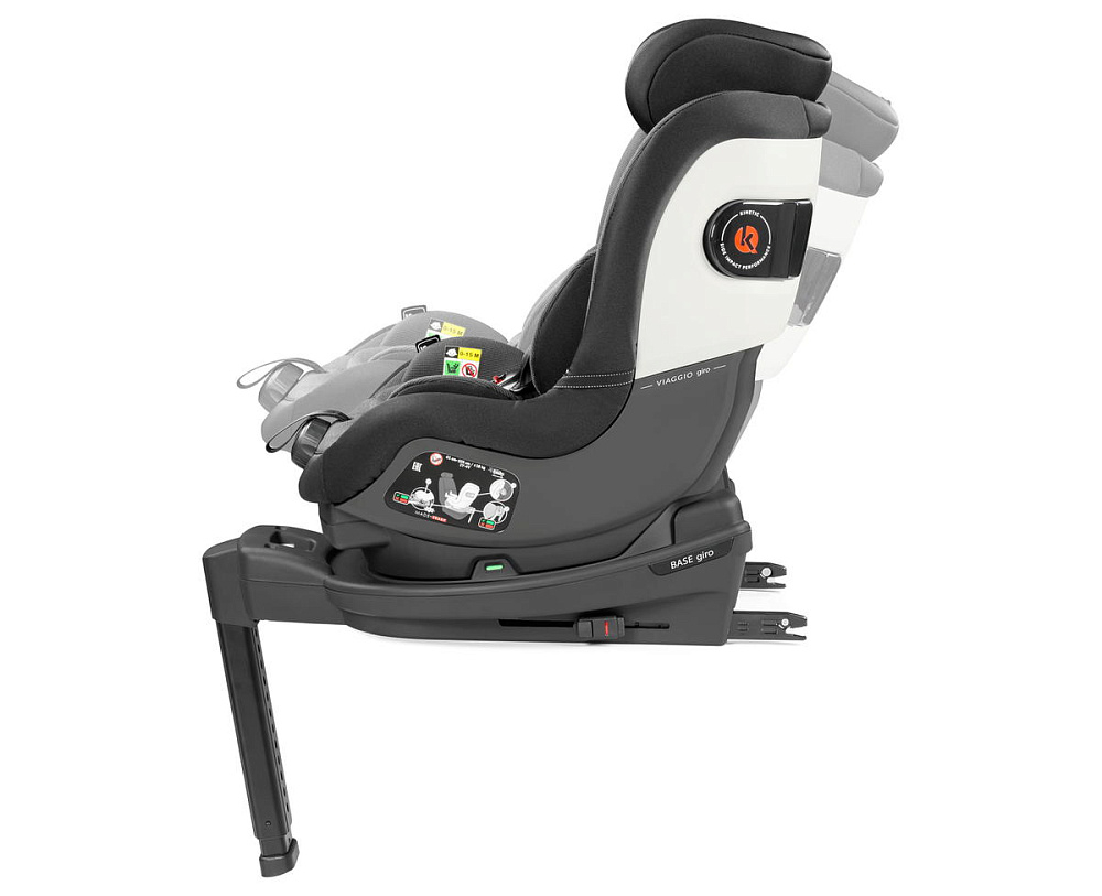 Автокресло Peg Perego Viaggio Giro (9-18 кг) с базой 360 Isofix Crystal Black