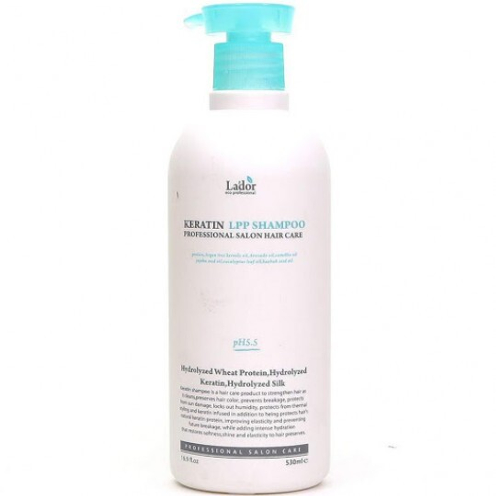 Шампунь кератиновый La'dor Keratin LPP Shampoo Lador, 530 мл