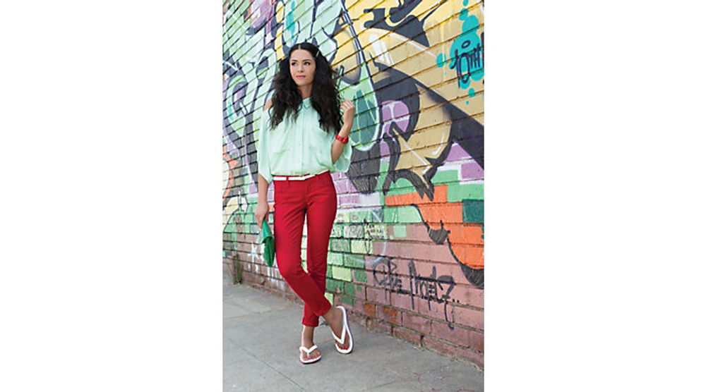 Шлепанцы Crocs Retro Flip White / Red