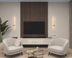 DK5012-SG Бра 800 мм, 3000К, IP20,7 Вт, матовое золото