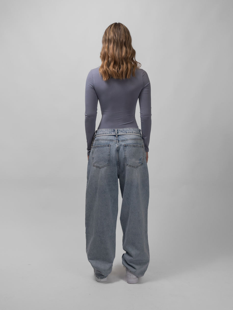 Лонгслив женский Skin Line (Grey)