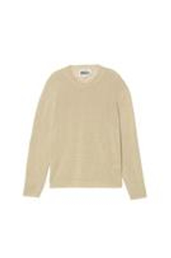 ZARA X BENITO ANTONIO СВИТЕР ИЗ 100% ЛЬНА, ЖЕЛТОВАТО-КОРИЧНЕВЫЙ