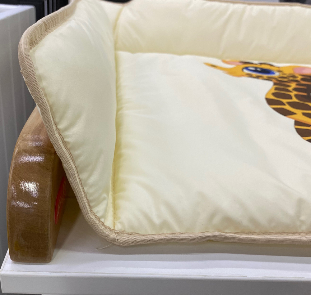 BAMBOLA Матрасик на комод для пеленания Люкс Жирафик 80*65