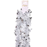 Мишура «Блеск» 2 м 9 см, Серебро/Белый