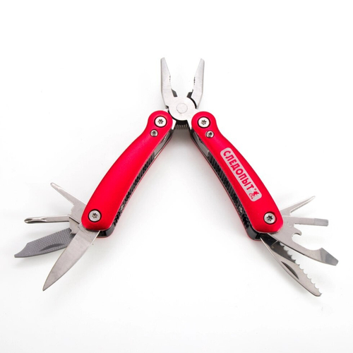 Мультитул (плоскогубцы) "Следопыт", 72х33х16 мм, 9 предметов, в чехле, в коробке