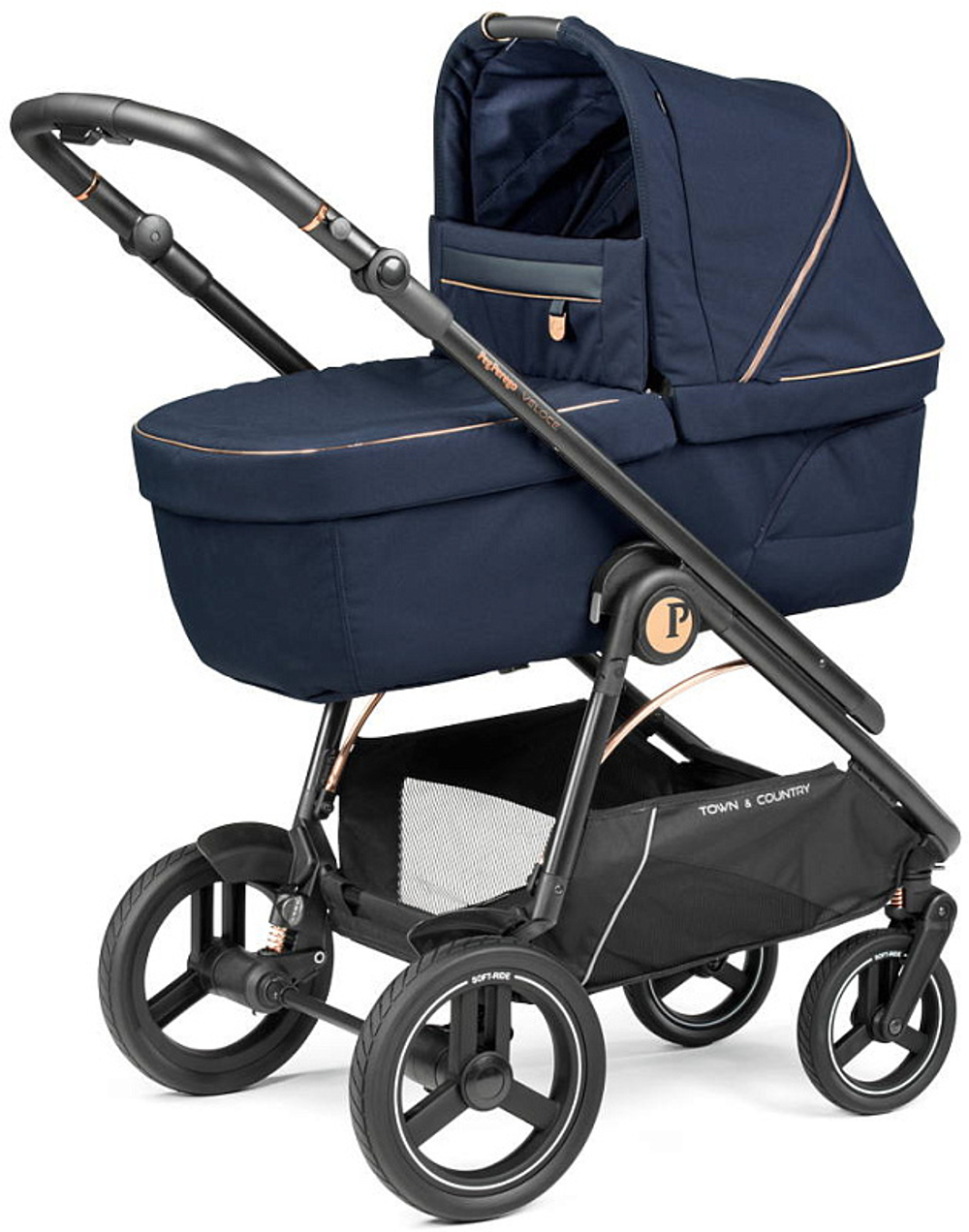 Коляска 3 в 1 Peg Perego Veloce TC Lounge Blue Shine