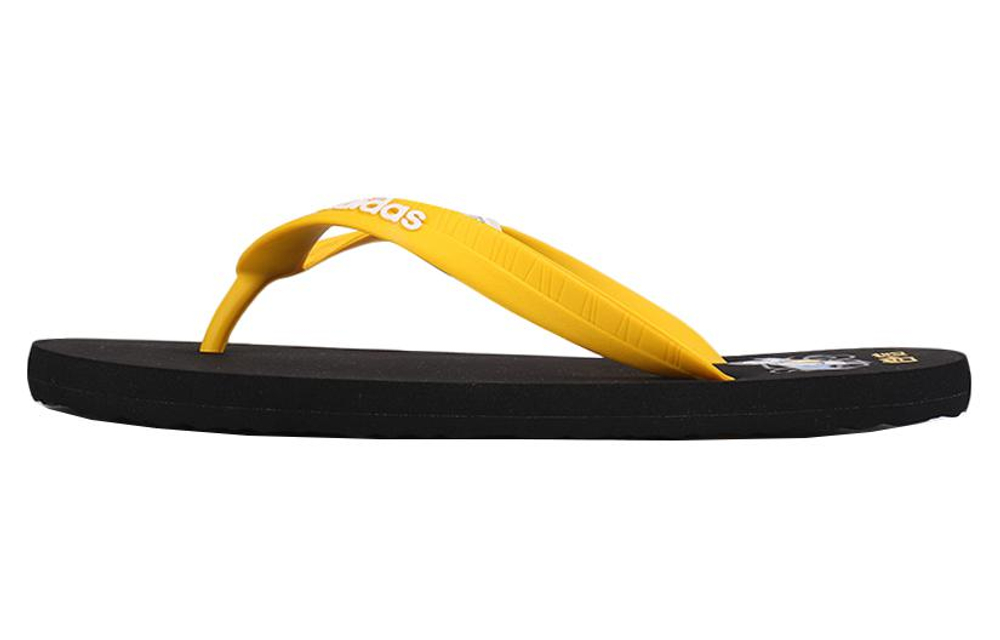 Adidas Eezay Flip Flop Black Yellow Unisex Slippers "Black Yellow"