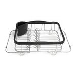 Сушилка для посуды sinkin, 28х14х47 см, черный, никель