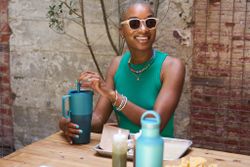 Термостакан Klean Kanteen Rise Tumbler 26oz Straw Lid (770 мл) Brittany Blue