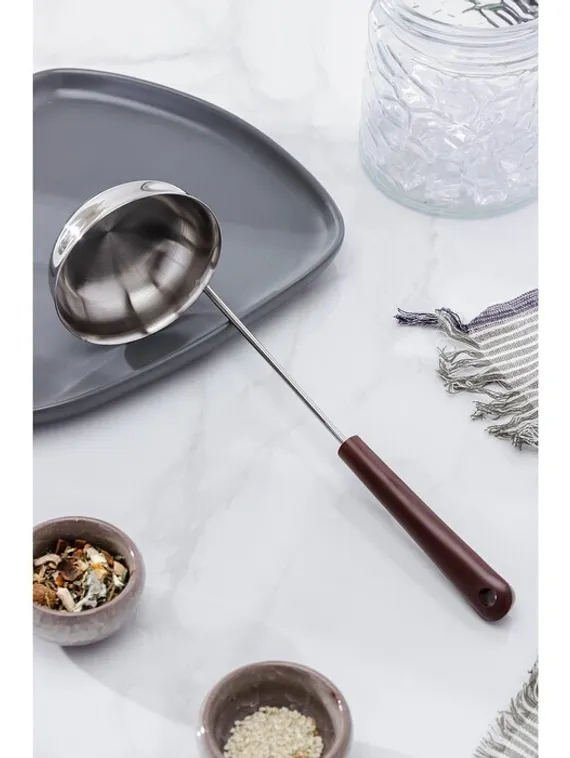 Ложка разливательная комбинированная, 150 мл, с пластиковой ручкой