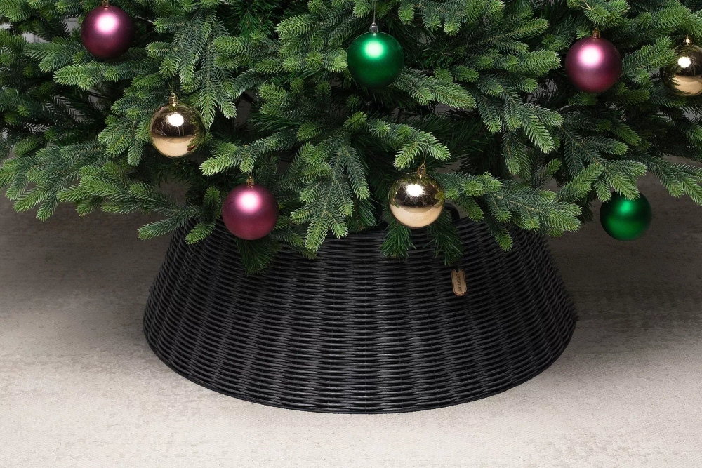 Корзина под елку Люкс Палермо 65*48*30 см., разборная, муссон, ЕлкиТорг (65-225)