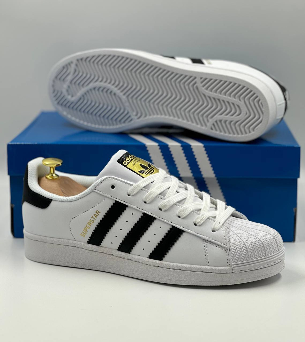 Кроссовки Adidas Superstar #B302 (бел.)
