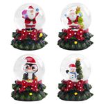 Сувенир снежный шар ДРУЗЬЯ ДЕДА МОРОЗА, диаметр 45 мм, полистоун/стекло, 4 дизайна ассорти, ЗОЛОТАЯ СКАЗКА, 592138