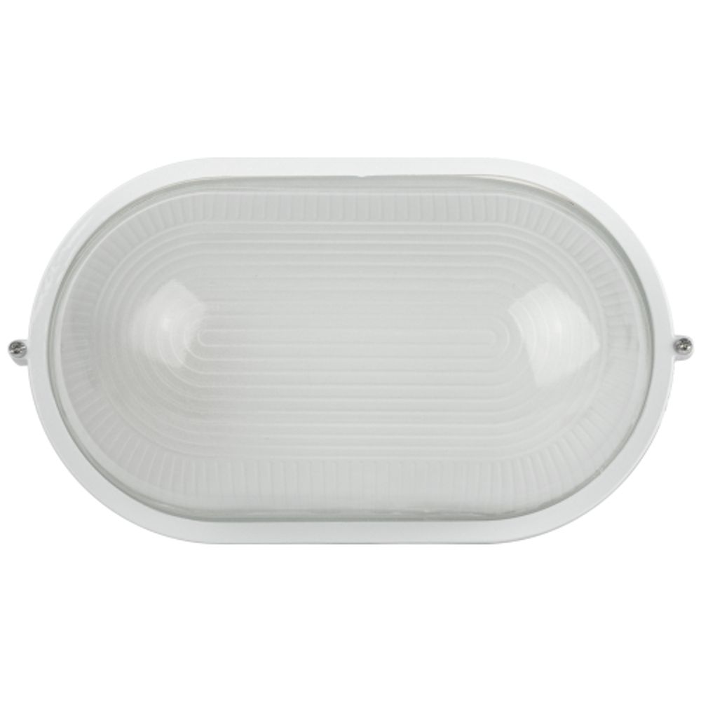 Светильник ЭРА НБП 04-100-001 Акватермо алюминий/стекло IP54 E27 max 100Вт 280х160 овал белый | Светильники ЖКХ IP54