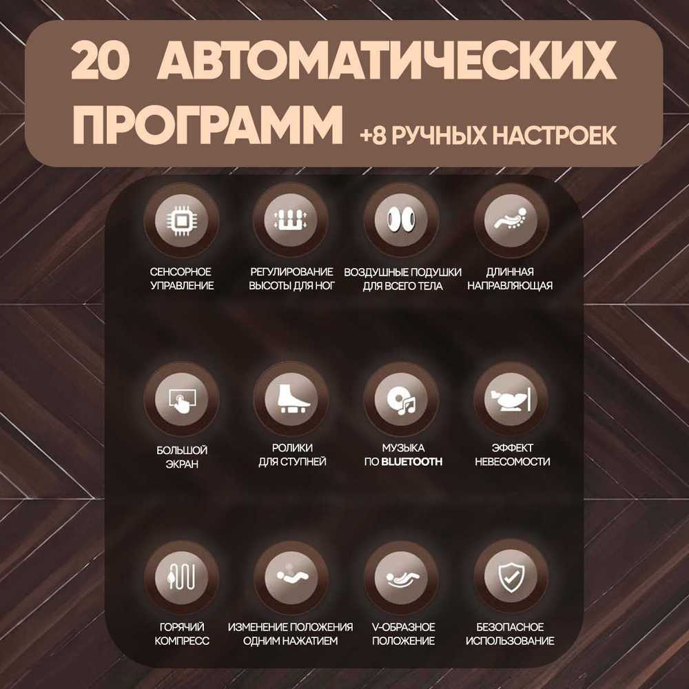 Массажное кресло RelaxMaster Vital Vibe MG, 4D