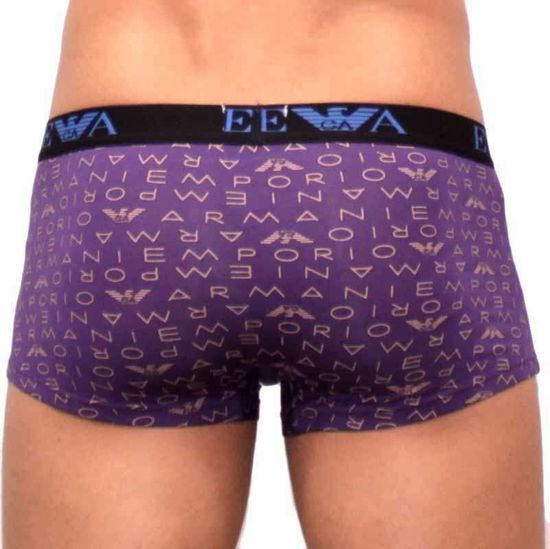 Мужские трусы боксеры фиолетовые Emporio Armani