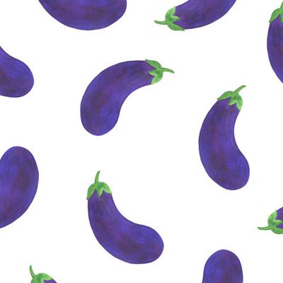 Баклажаны акварель