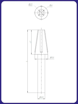 Оправка для очистки конуса шпинделя ISO40/BT40/SK40