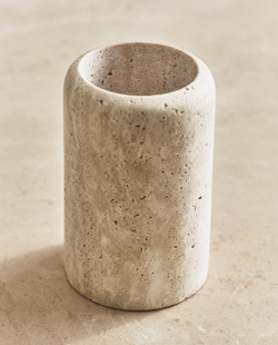 Zara Home стакан для ванной комнаты, мрамор, бежевый · 3533/104