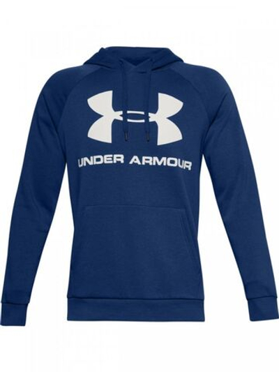 Кофта для мальчика теннисная Under Armour Rival Fleece Hoodie - navy