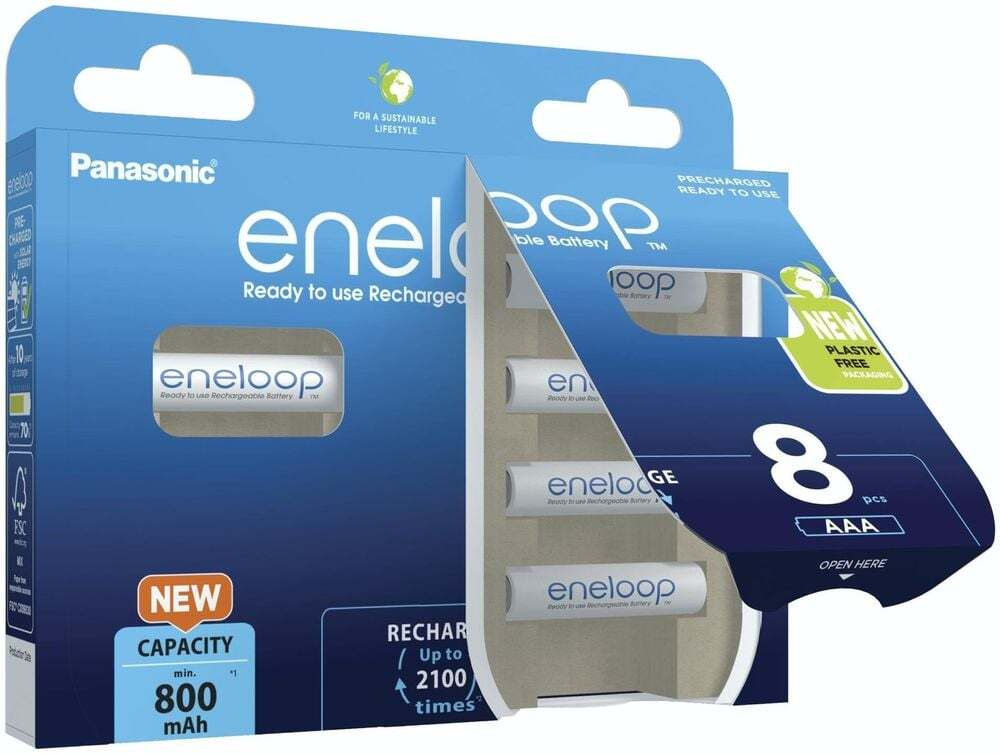 Аккумулятор Panasonic Eneloop BK-4MCDE/8BE 800 mAh 8шт AAA