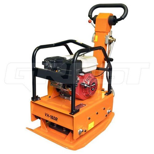 Виброплита реверсивная GROST VH 160R бензиновая - [145 кг / 30 кН / Honda GX160] ручной пуск