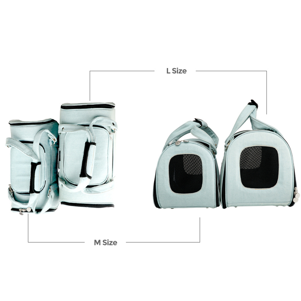 111 Сумка авиа "Фаворит" , джинсовая / сумка-переноска для САМОЛЕТА Puppy Angel / DENIM "Herringbone Travel Carrier"