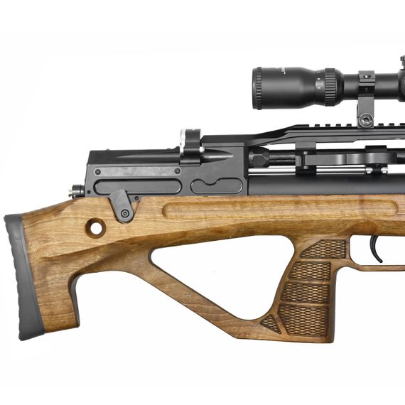 Пневматическая винтовка Jaeger SP Булл-пап с передним взводом (PCP, прямоток, ствол AP550, полигонал) 6,35 мм