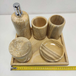 Набор из оникса 7 предм Nature Set Sunset NO-6203 квадрат