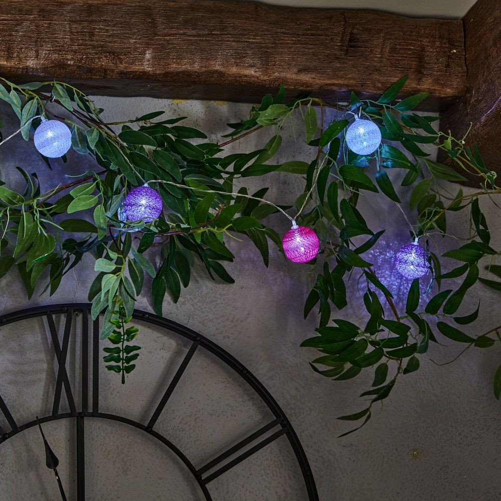 ULD-S0200-010-STB-2AA WHITE IP20 TANGLES-1 Гирлянда светодиодная Клубки. на батарейках 2AA не в-к. 2м. 10 светодиодов. Белый свет. Провод прозрачный. TM Uniel