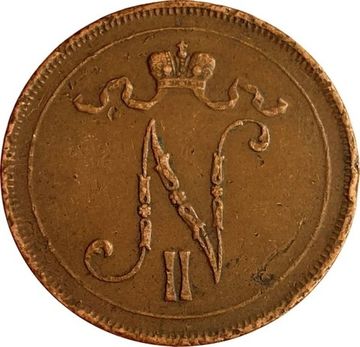 10 пенни 1916 (монета для Финляндии)