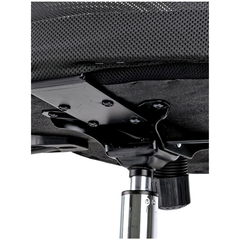 Кресло руководителя Helmi HL-E16 "Content", ткань/сетка/экокожа черная, хром