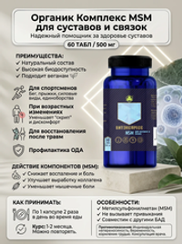 MSM для суставов и связок №60