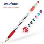 Ручка шариковая MunHwa MC Gold красная, 0.5мм, масляный стержень, грип