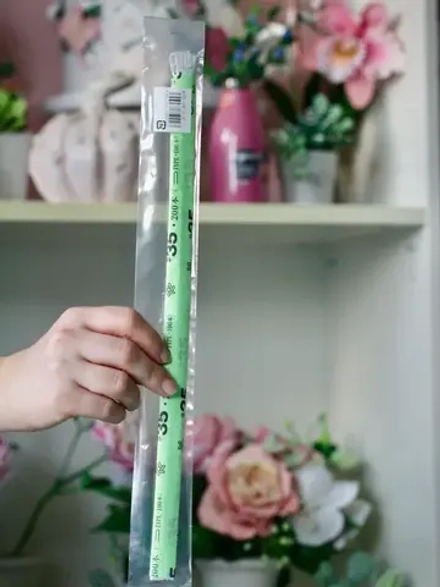 Японская проволока №35 U 72 см в белом тейпе, 100 шт