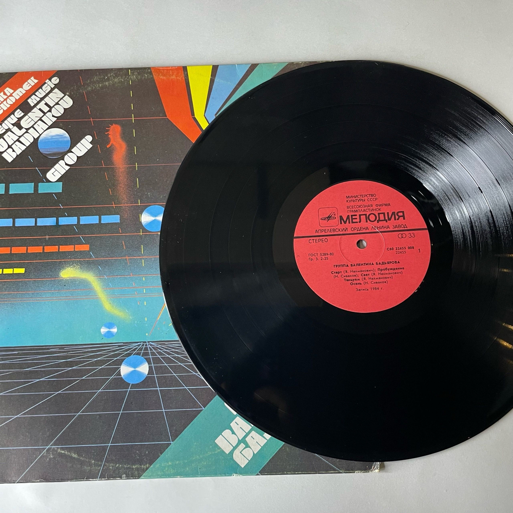 Винтажная виниловая пластинка LP Группа Валентина Бадьярова, Валентин Бадьяров (Ех Песняры) (СССР 1985)