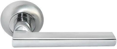 Ручка дверная "Bridge" MH-25 хром матовый/хром