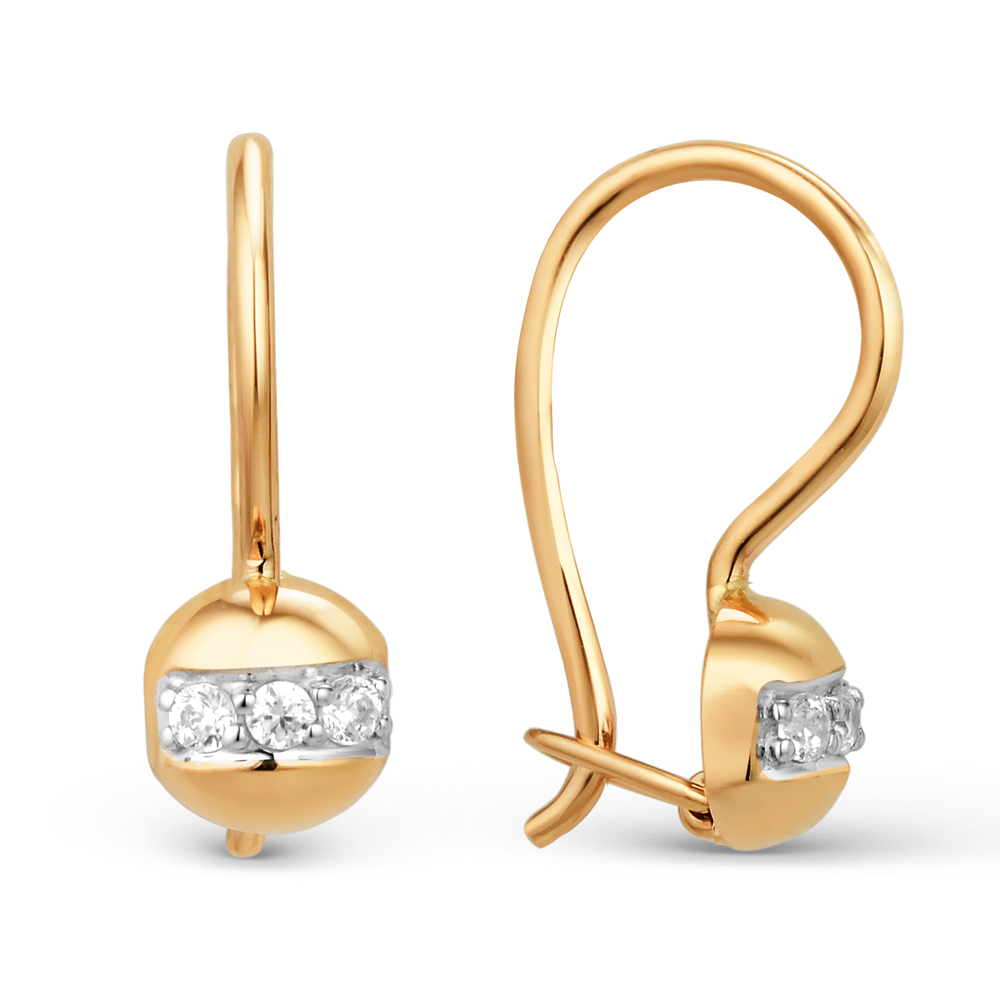 Серьги из золота 585 пробы