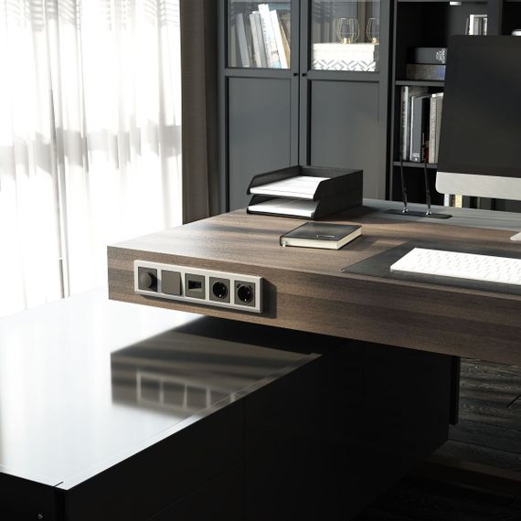 Накладка для розетки USB Werkel графит матовый W1179564 4690389194450