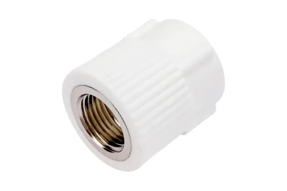 Муфта TEBO сварка ВР 25*1/2&quot; белая 35153