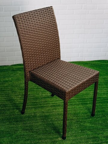 Стул плетеный ReeHouse Dove, коричневый люкс