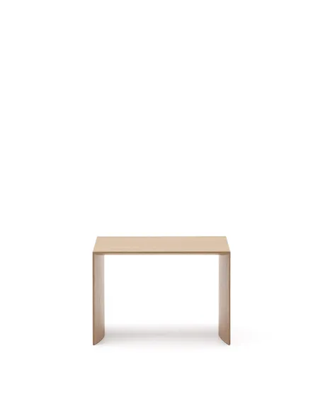 Litto Приставной столик из шпона дуба натурального цвета 55 x 40 см